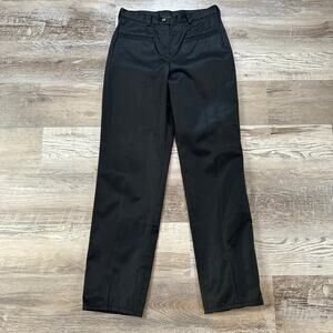 Vintage Versace Techno Jeans Black Pants Made in Italy Straight Leg Minimalist